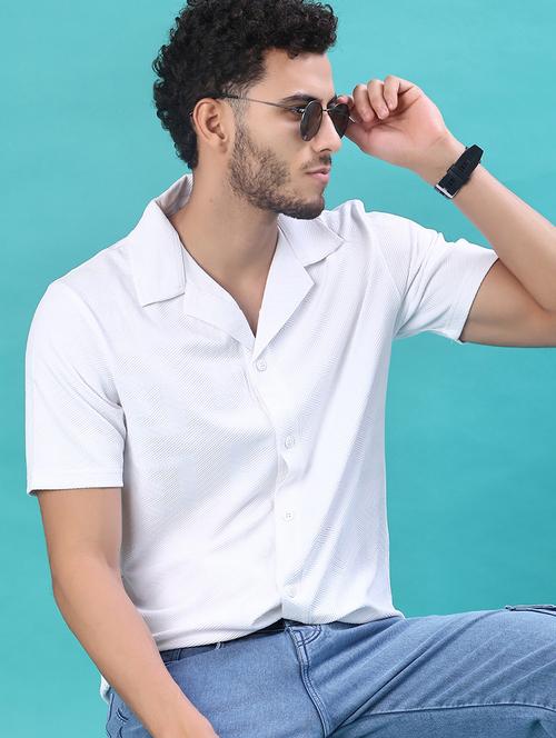 men self design short sleeve regular fit casual shirt - 22057366 - Very Small Image - 1