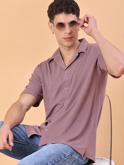 men self design short sleeve regular fit casual shirt - 22057368 - Very Small Image - 1