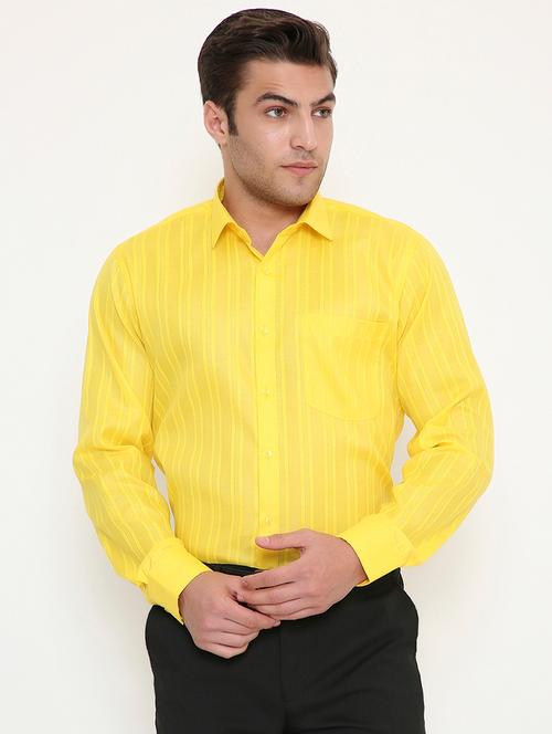 men solid collared long sleeve regular fit shirt - 22057789 - Very Small Image - 1