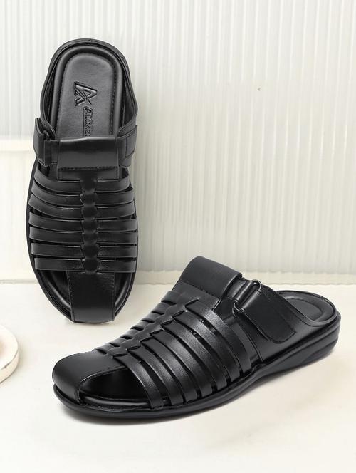 men black slip on sandal - 22058624 - Very Small Image - 1