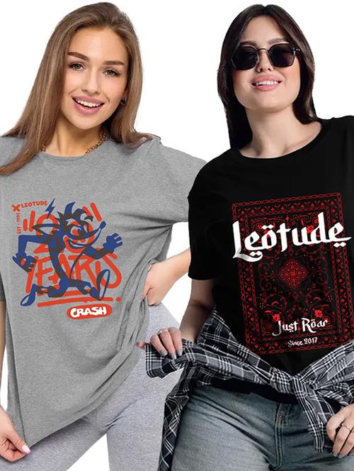 multi colored cotton blend oversized tshirt - 22059610 - Very Small Image - 1