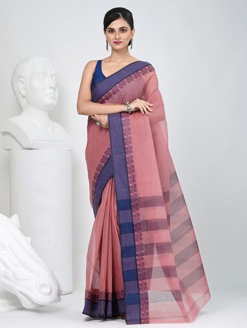 women self design tant saree - 22060659 - Very Small Image - 1