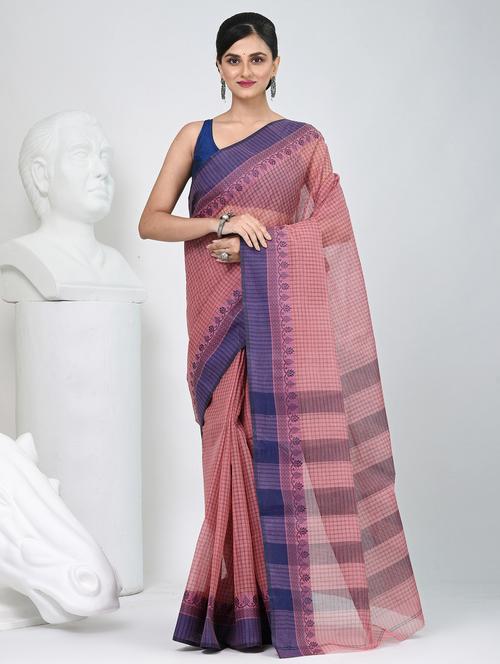 women self design tant saree - 22060660 - Very Small Image - 1
