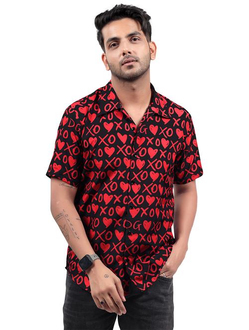 men printed short sleeve regular fit shirt - 22061181 - Very Small Image - 1