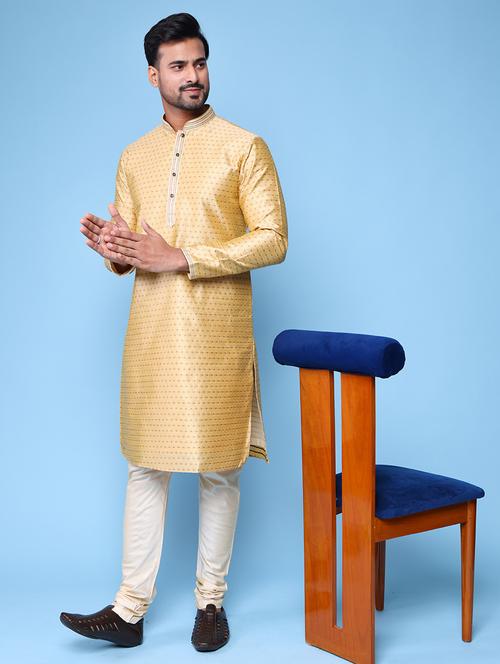 men mandarin neck kurta pyjama ethnic wear set - 22061985 - Very Small Image - 1