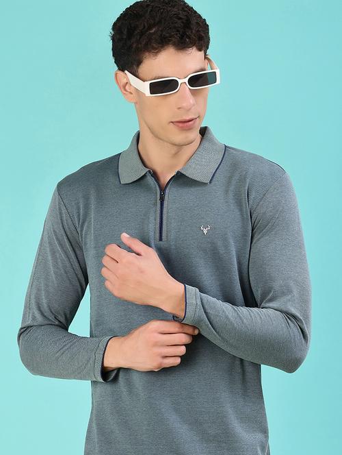 men solid long sleeve regular fit polo t-shirt - 22062329 - Very Small Image - 1