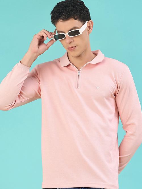 men solid long sleeve regular fit polo t-shirt - 22062330 - Very Small Image - 1