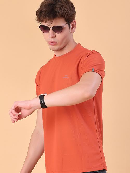 men solid short sleeve slim fit t-shirt - 22063249 - Very Small Image - 1