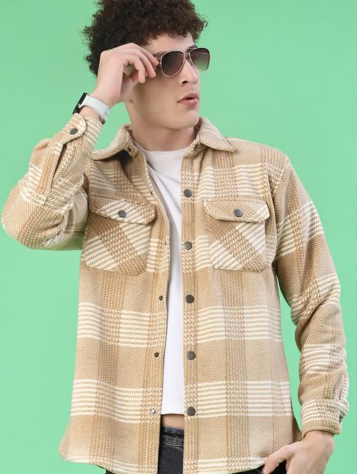 men checkered long sleeve regualr fit casual shirt - 22063438 - Very Small Image - 1