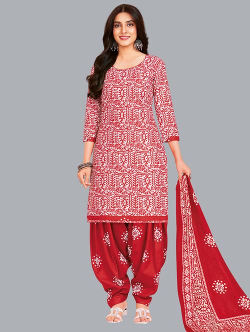 women printed unstitched suit set - 22065884 - Very Small Image - 1