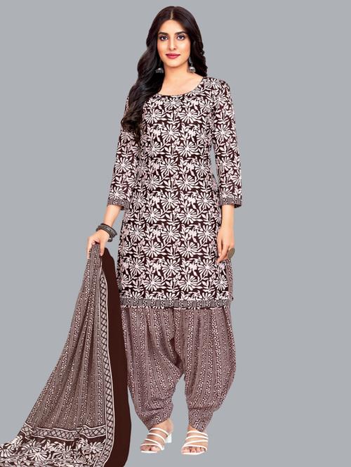 women floral printed unstitched salwar suit set - 22065906 - Very Small Image - 1