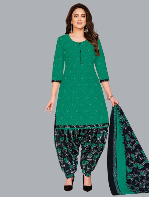 women printed unstitched salwar suit set - 22065950 - Very Small Image - 1