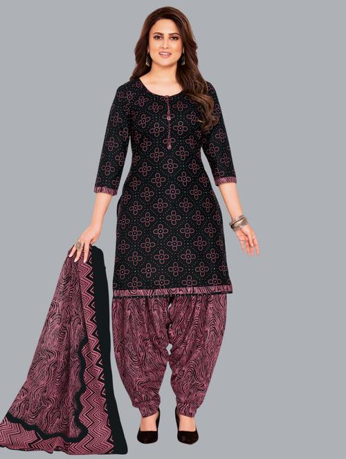 women printed unstitched salwar suit set - 22065967 - Very Small Image - 1
