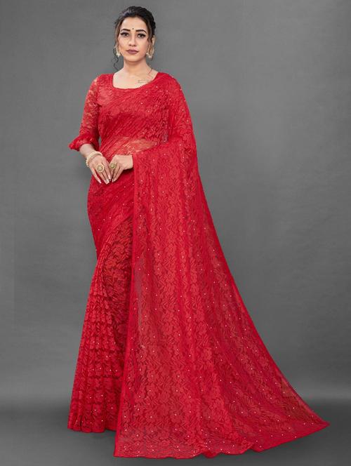 women self design plain saree with blouse - 22065978 - Very Small Image - 1