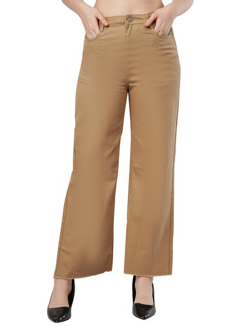 women solid mid rise straight fit jean - 22066386 - Very Small Image - 1