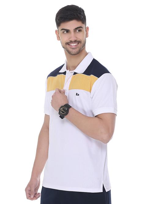 men color blocked short sleeve regular fit polo t-shirt - 22067487 - Very Small Image - 1