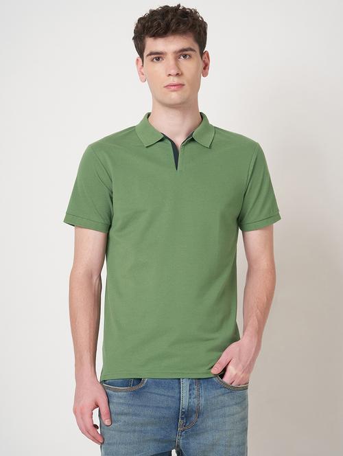 men solid short sleeve regular fit polo t-shirt - 22068588 - Very Small Image - 1