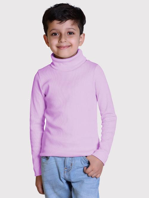 boys solid high neck long sleeve sweater - 22068671 - Very Small Image - 1