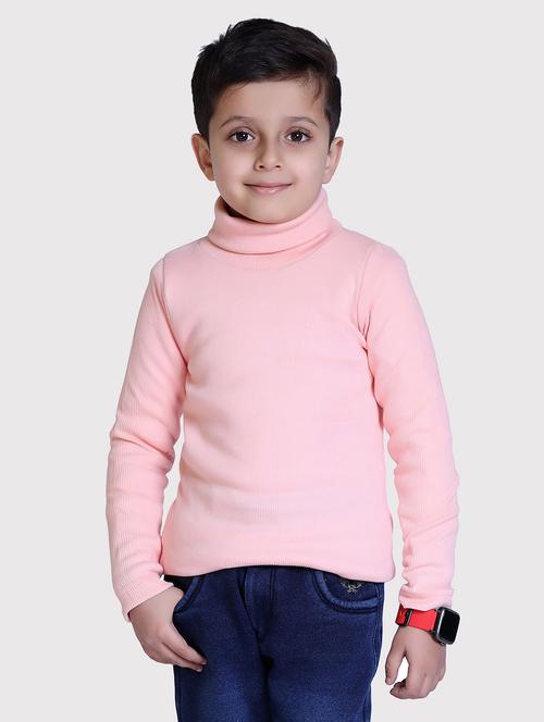 boys solid high neck long sleeve sweater - 22068686 - Very Small Image - 1