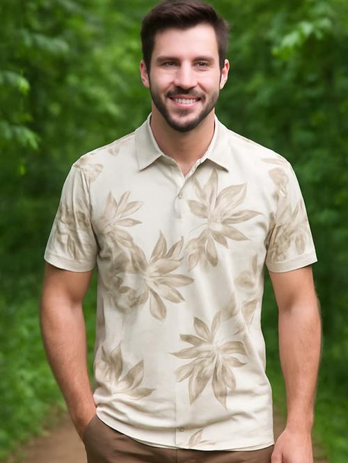 men printed short sleeve regular fit polo t-shirt - 22068783 - Very Small Image - 1