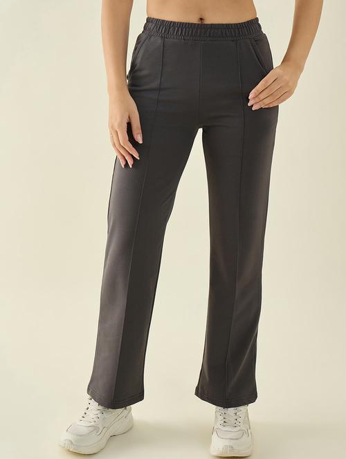 women solid mid rise straight trouser - 22068811 - Very Small Image - 1