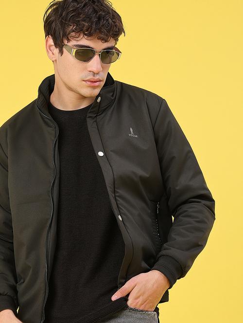 men solid long sleeve puffer jacket - 22068976 - Very Small Image - 1