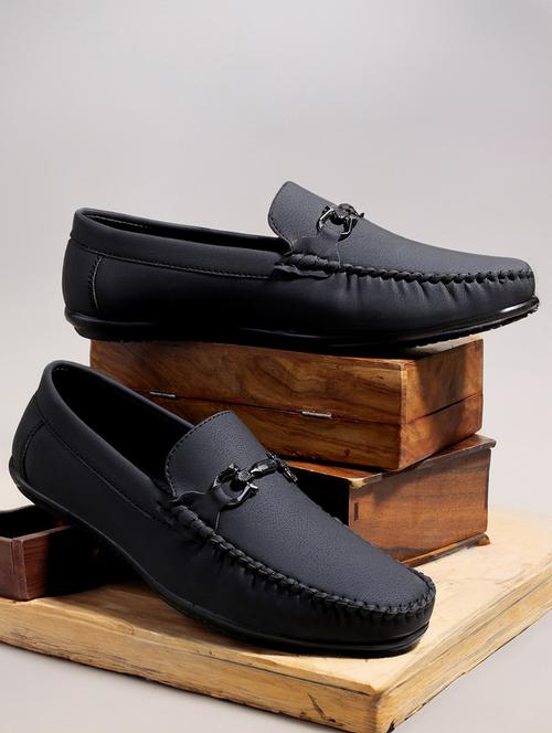 men black slip on loafer - 22069148 - Very Small Image - 1