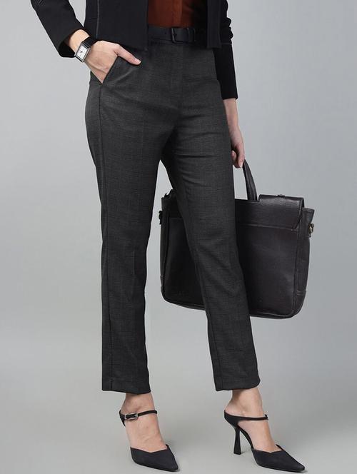 grey viscose trousers - 22069327 - Very Small Image - 1