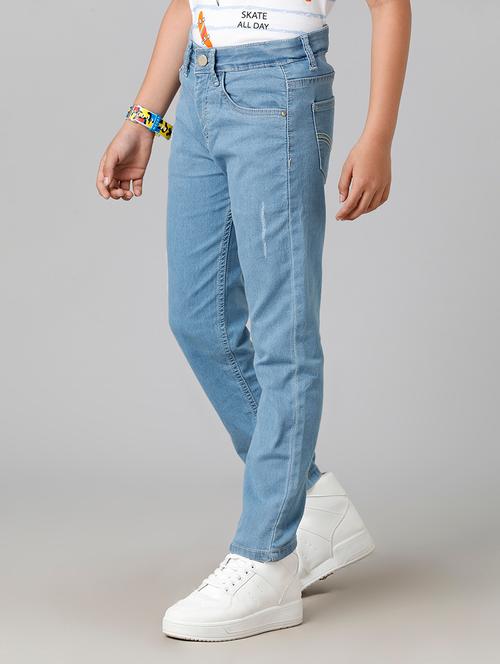 boys solid mid rise slim fit jean - 22070647 - Very Small Image - 1