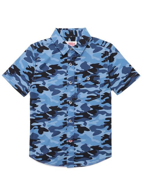 boy collared short sleeve regular fit shirt - 22070740 - Very Small Image - 1