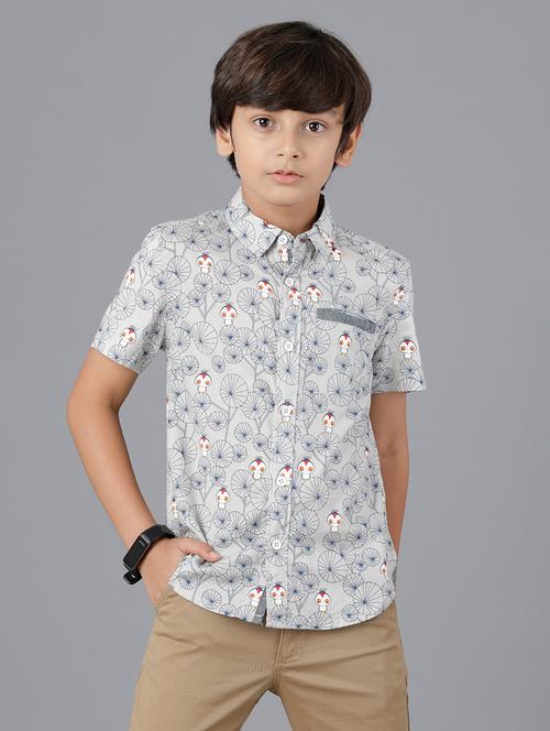 boy collared short sleeve regular fit shirt - 22070768 - Very Small Image - 1
