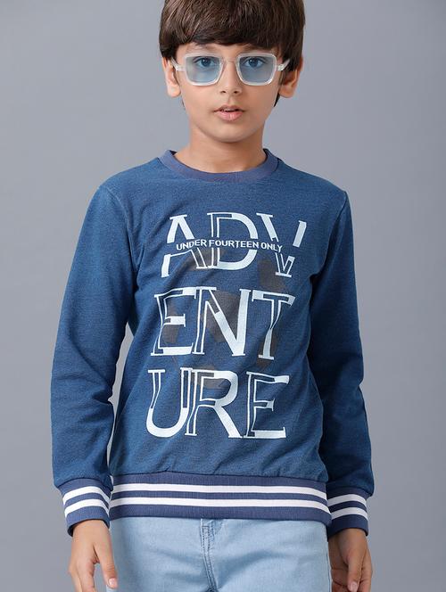 boys printed long sleeve regular fit sweatshirt - 22070957 - Very Small Image - 1