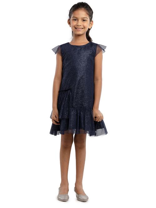 girls self designed sleeveless tiered dress - 22071129 - Very Small Image - 1