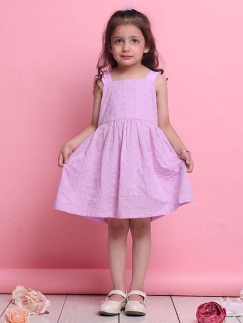lavender cotton aline dress - 22072916 - Very Small Image - 1