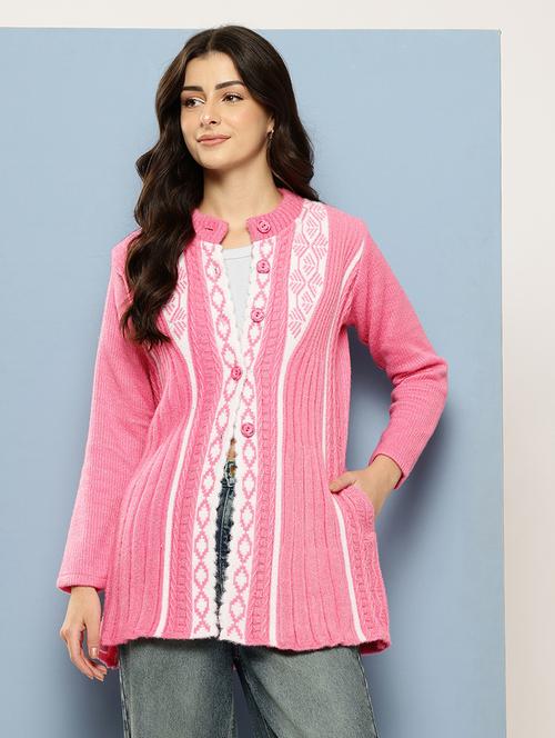 women self desiged long sleeve cardigan - 22074081 - Very Small Image - 1
