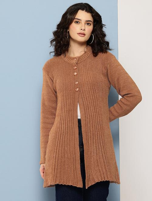 women self desiged long sleeve cardigan - 22074083 - Very Small Image - 1