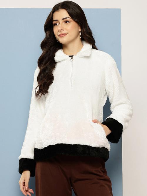 women solid long sleeve sweatshirt - 22074097 - Very Small Image - 1