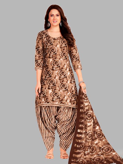 women printed unstitched salwar suit set - 22074713 - Very Small Image - 1
