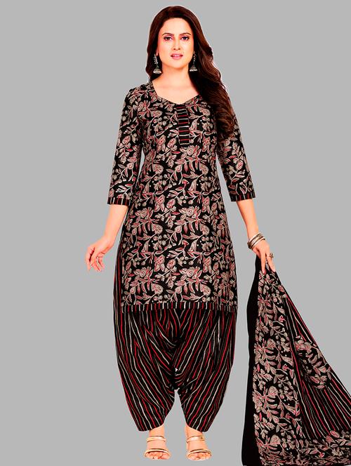 women printed unstitched salwar suit set - 22074721 - Very Small Image - 1