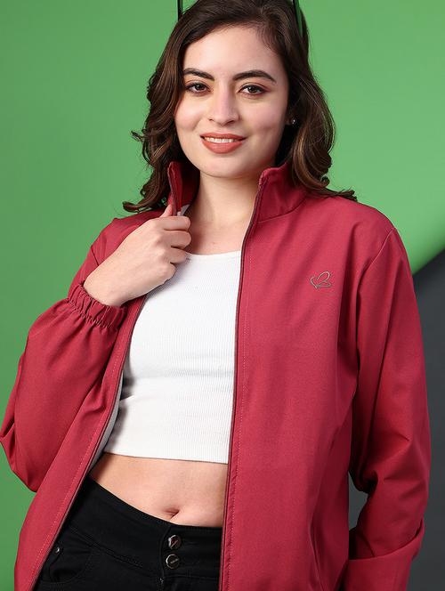 women solid long sleeve bomber jacket - 22075075 - Very Small Image - 1