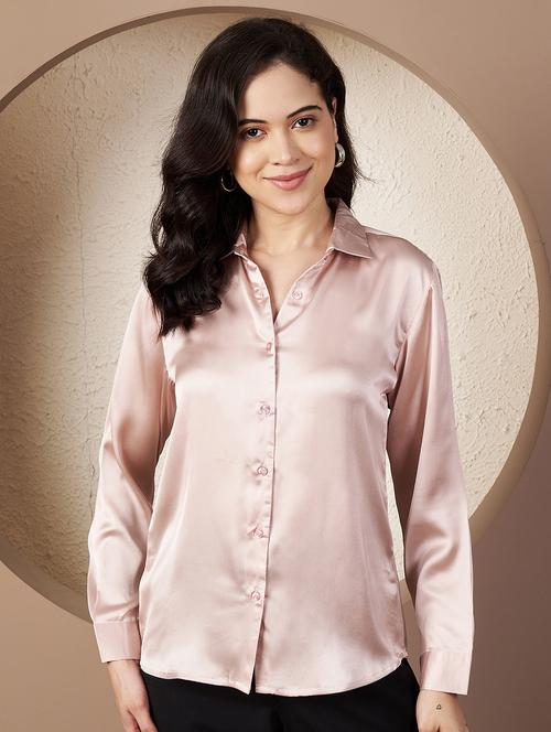 women solid collared long sleeve shirt - 22078250 - Very Small Image - 1