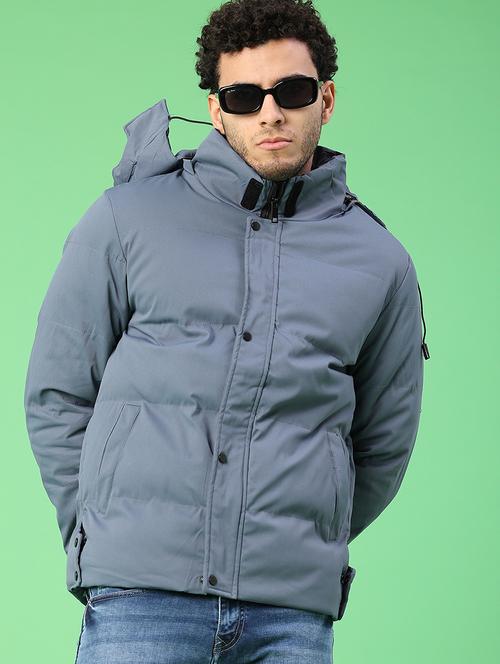 men solid long sleeve bomber jacket - 22078957 - Very Small Image - 1