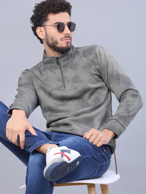 men printed long sleeve regular fit sweatshirt - 22079087 - Very Small Image - 1