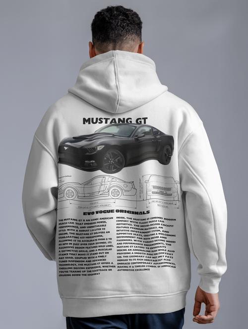 men front & back print long sleeve hooded sweatshirt - 22079135 - Very Small Image - 1