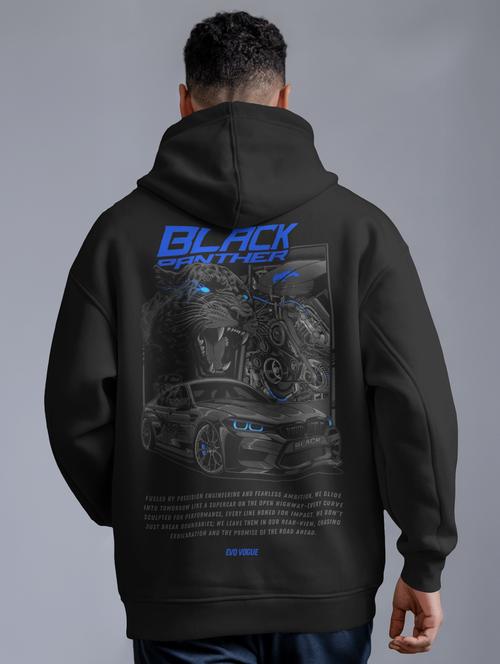 men front & back print long sleeve hooded sweatshirt - 22079148 - Very Small Image - 1