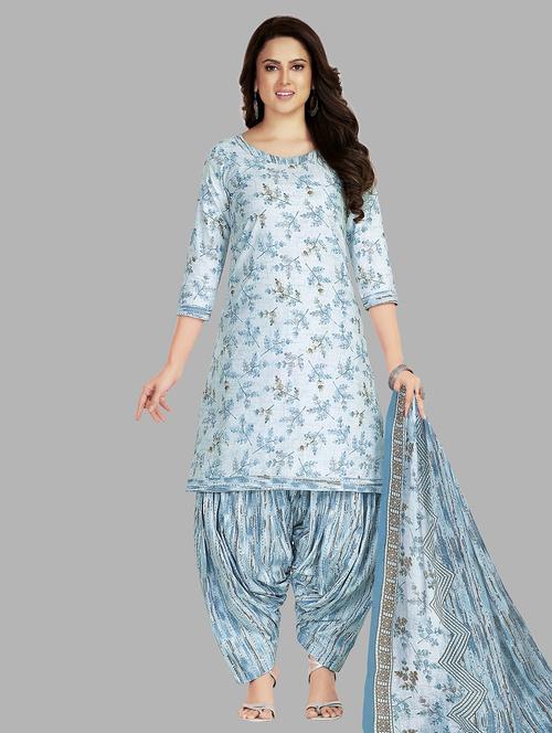 women floral printed unstitched salwar suit set - 22079485 - Very Small Image - 1