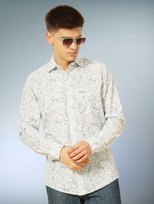 blue cotton casual shirt - 22079658 - Very Small Image - 1