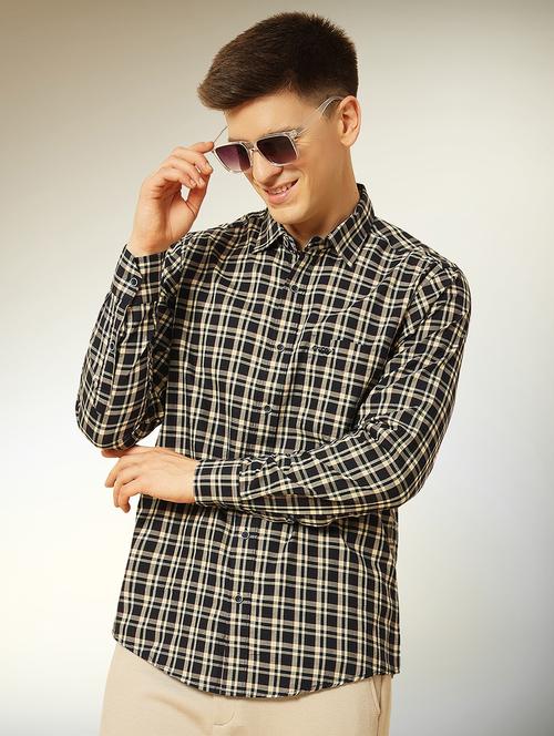 men checkered long sleeve regular fit casual shirt - 22079673 - Very Small Image - 1