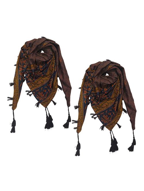 women pack of 2 scarf with tassels - 22079963 - Very Small Image - 1