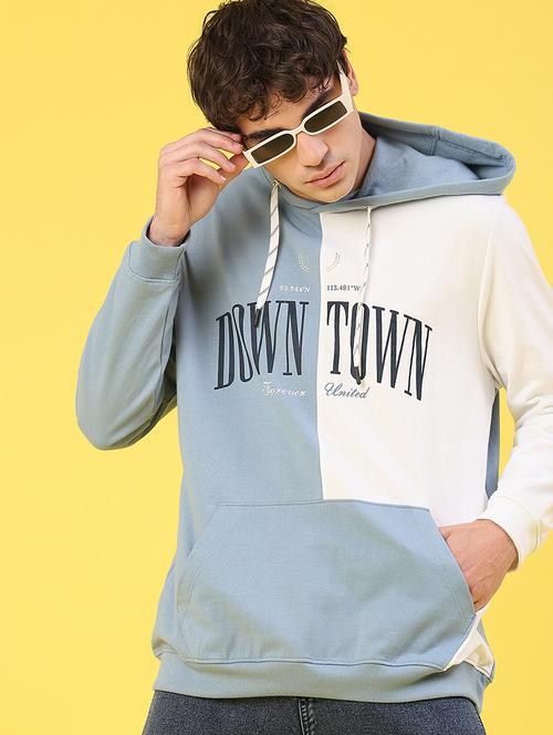 men color block long sleeve regular fit sweatshirt - 22080068 - Very Small Image - 1